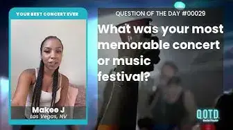 Video thumbnail for Makee's first concert was the one and only Usher. Sounds like a party!