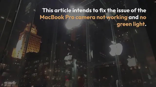 Video thumbnail for 10 Fixes For MacBook Pro Camera Not Working, No Green Light