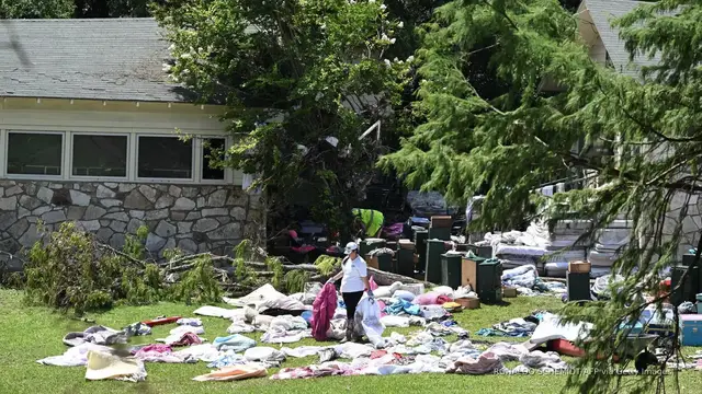 'Video thumbnail for Two months after flood, grief and rebuilding plans collide at Camp Mystic'