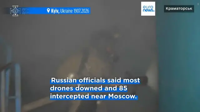 Video thumbnail for Ukraine fires 400 drones at Moscow as Russia steps up ballistic missile attacks