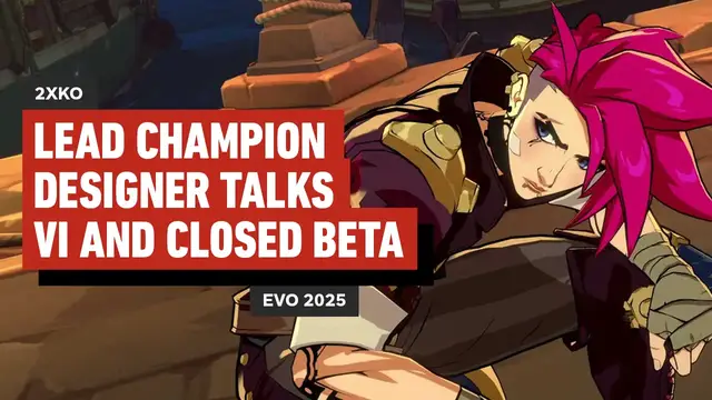 'Video thumbnail for 2XKO Lead Champion Designer Talks Vi and Changes From Alpha Lab 2 | Evo 2025 Video Interview'