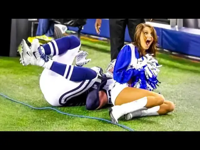 'Video thumbnail for Craziest NFL Sideline Collisions'
