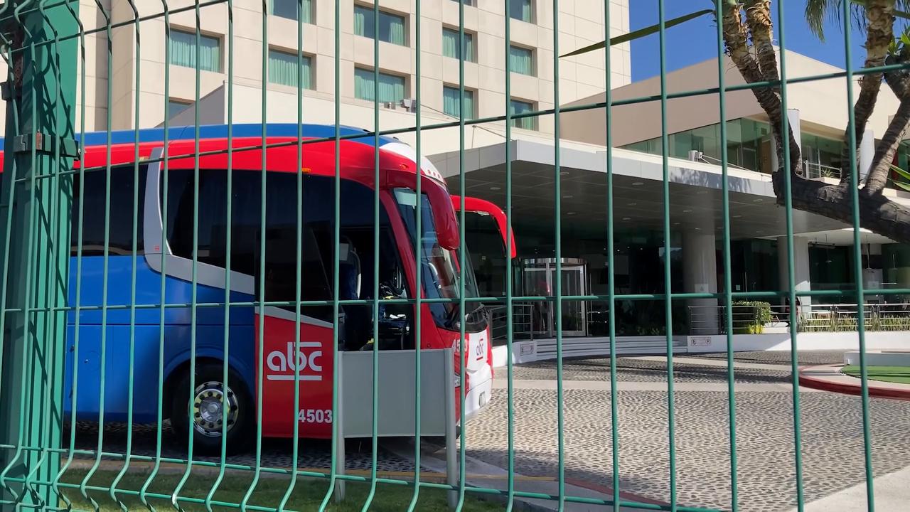 Video thumbnail for Mexico: Security tightened as Iran continues World Cup training in Mexico.
