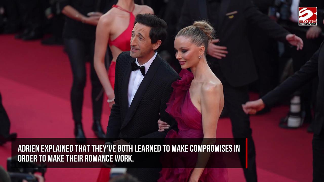 Video thumbnail for Adrien Brody reveals key to Georgina Chapman romance