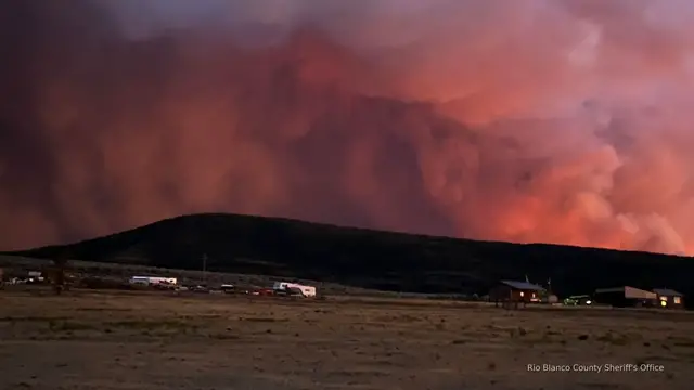 'Video thumbnail for Lee Fire burns more than 113,000 acres, now 5th largest fire in Colorado history'