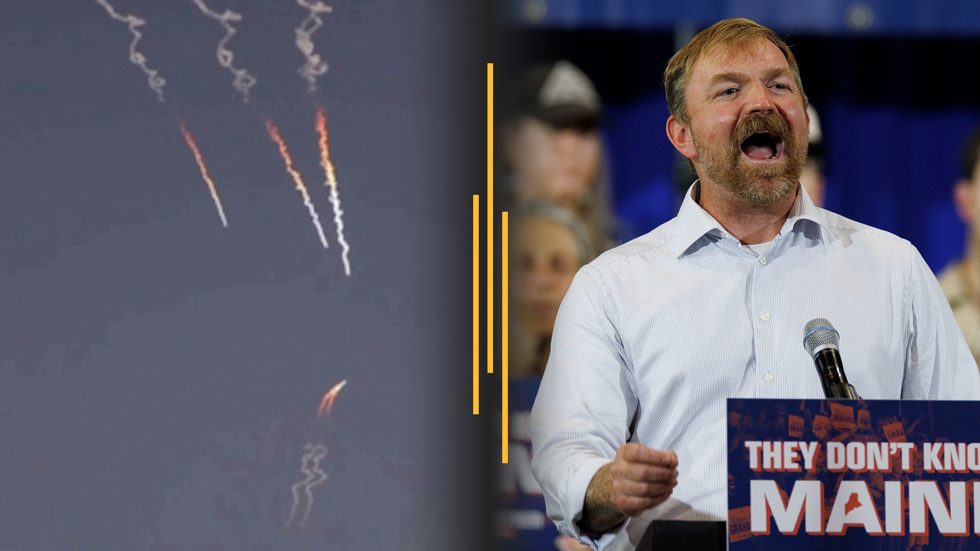Video thumbnail for Iran launches retaliatory strikes; Platner advances in key Senate race