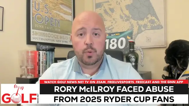 'Video thumbnail for Rory McIlroy heckling crossed the line at the Ryder Cup'