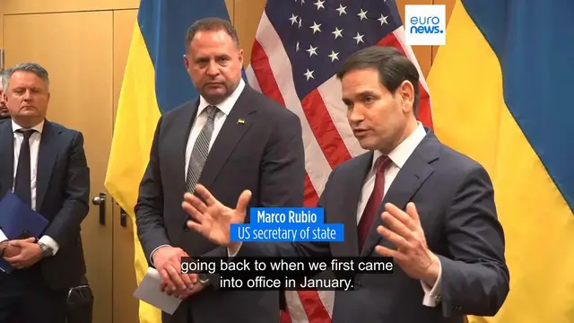 Video thumbnail for US and Ukrainian delegations report progress on ending Russian invasion after talks in Geneva