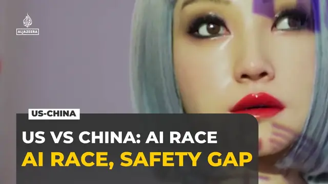 Video thumbnail for US-China AI race intensifies as leaders clash over regulation