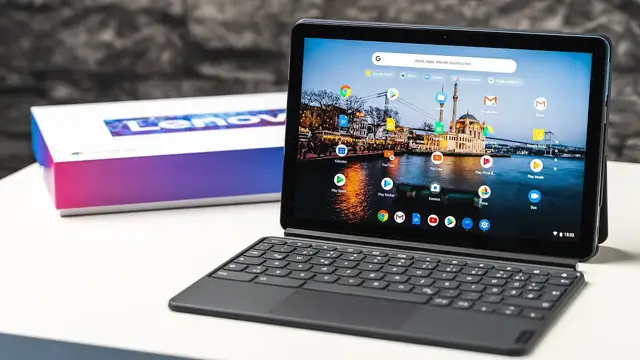 Video thumbnail for Lenovo IdeaPad Duet Chromebook Unboxing & Erster Eindruck