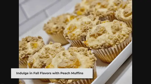 Video thumbnail for Homemade Peach Muffins - Krystel's Cooking