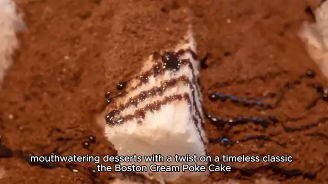 'Video thumbnail for Boston Cream Poke Cake'