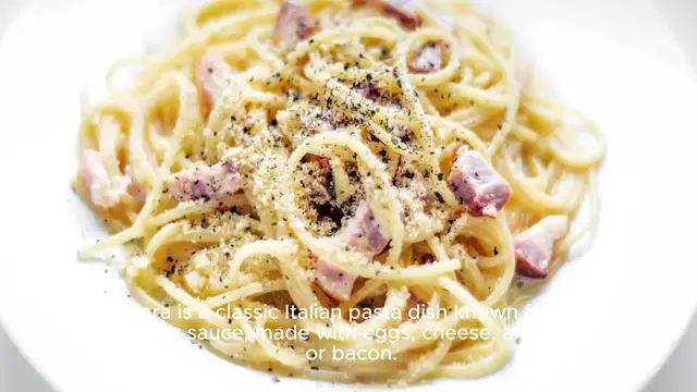 Video thumbnail for Carbonara Recipes