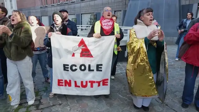 Video thumbnail for Europe protests grow as rising living costs meet government spending cuts