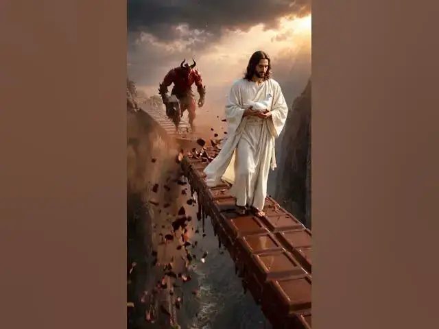 Video thumbnail for Jesus walk the chocolate☺️ #amen #jesus#oraçãoforte #oraçaodamanhã #oraçãodanoite#oraçãododia#shorts