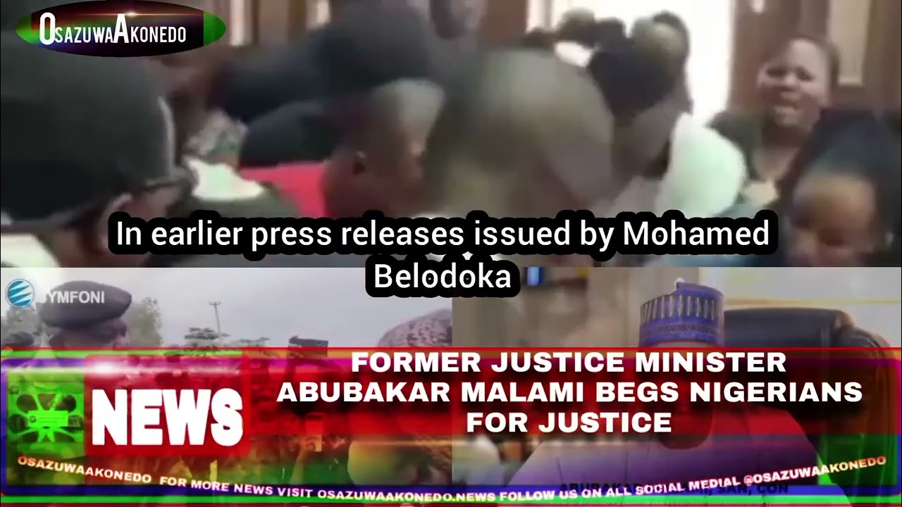 Video thumbnail for Former Justice Minister Abubakar Malami Begs Nigerians For Justice