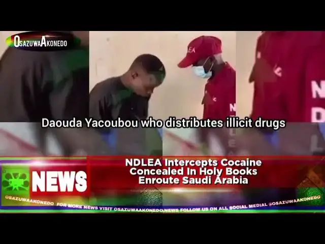 Video thumbnail for NDLEA Intercepts Cocaine Concealed In Holy Books Enroute Saudi Arabia
