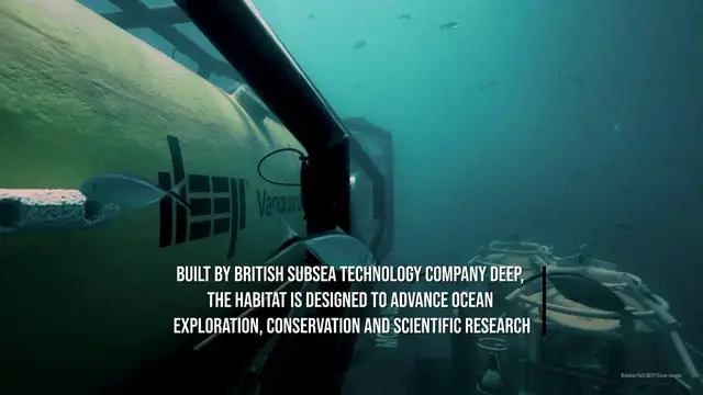 Video thumbnail for First US underwater habitat in 40 years lowered onto seabed off Florida reef.