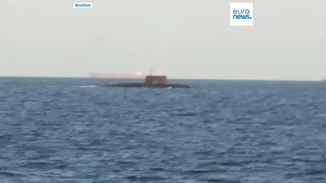 Video thumbnail for Ukraine hits Russian submarine with underwater drones for the first time