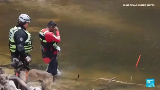 Video thumbnail for Heavy rains in Texas pause search efforts for flood victims and damage homes elsewhere