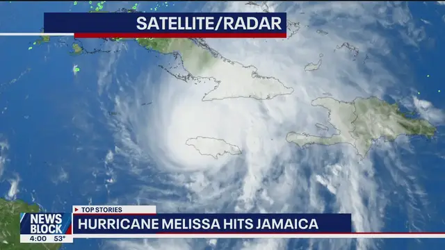 'Video thumbnail for Hurricane Melissa makes landfall in Jamaica | News Block'