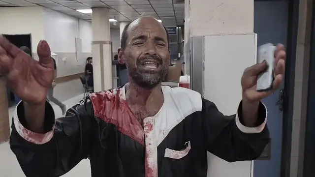 Video thumbnail for Israeli drone strike in Khan Younis injures child and elderly man.