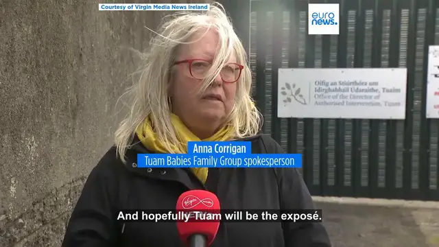 Video thumbnail for Works begin in Ireland to exhume remains of hundreds of babies found at unwed mothers’ home