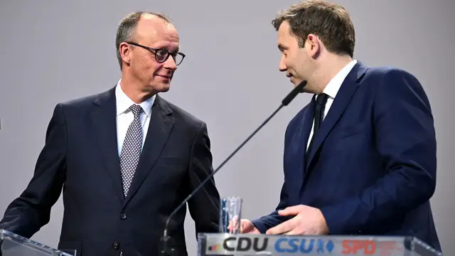 'Video thumbnail for Germany’s Merz unveils coalition deal with SPD after weeks of drift'