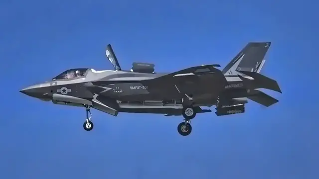 'Video thumbnail for Marine Corps F-35B Hovering At Air Show (April 2019)'