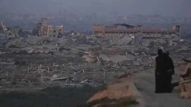 'Video thumbnail for Israel strikes Gaza City high-rise building, Hamas releases another hostage video'