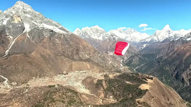 Video thumbnail for Highest Altitude Skysurf Jump