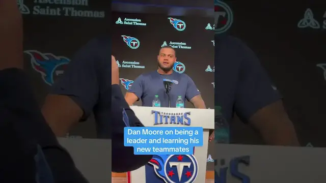 Video thumbnail for (182) titans' dan moore jr. on leadership role and new teammates