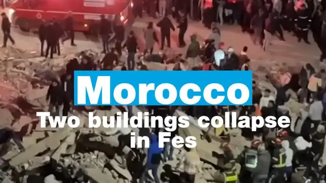 Video thumbnail for Morocco: Two buildings collapse in Fes