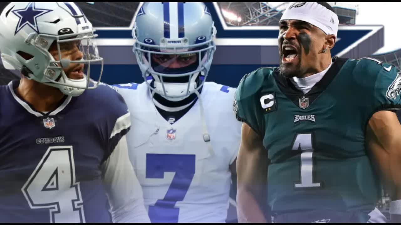 Video thumbnail for law nation sports: dak prescott vs. hurts: nfl quarterback rankings, cowboys' chances & super bowl predictions