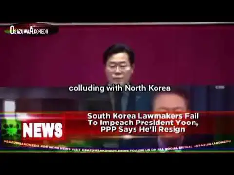 Video thumbnail for South Korea Lawmakers Fail To Impeach President Yoon, PPP Says He'll Resign