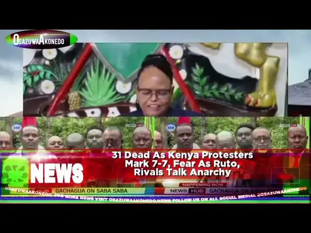 'Video thumbnail for 31 Dead As Kenya Protesters Mark 7 7, Fear As Ruto, Rivals Talk Anarchy'