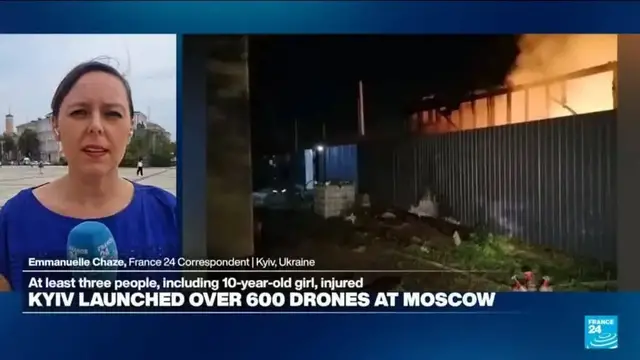 Video thumbnail for Ukraine launches over 600 drones at Moscow region