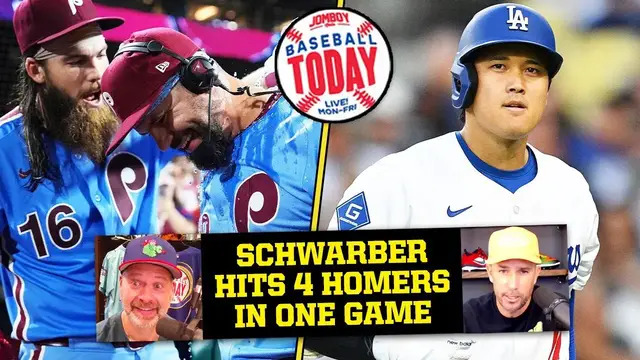 'Video thumbnail for Could Kyle Schwarber win NL MVP over Shohei Ohtani? | Baseball Today'