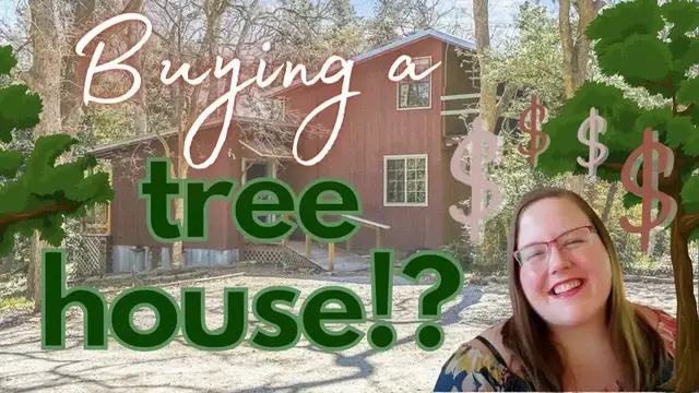 Video thumbnail for budget girl: buying a treehouse? 1 acre hidden real estate investment!