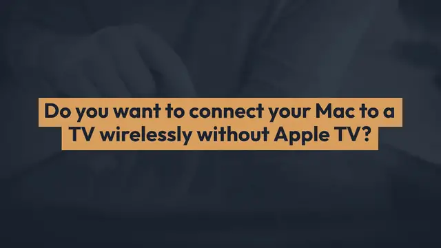 Video thumbnail for How To Connect Mac To TV Wirelessly Without Apple TV