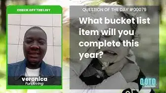 Video thumbnail for Veronica says visiting the Netherlands is on her bucket list!