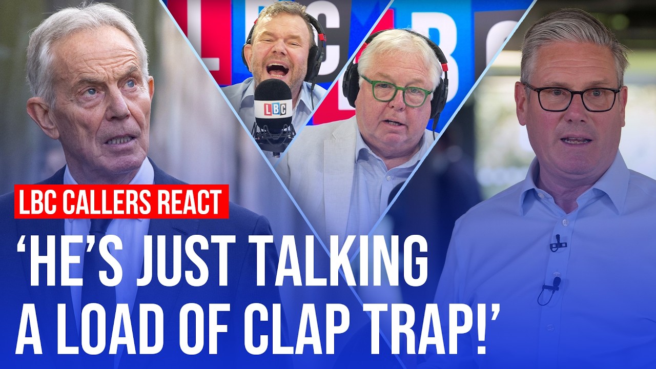 Video thumbnail for Tony Blair launches scathing attack on Labour | LBC callers react