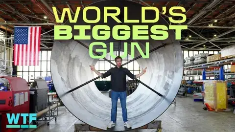 Video thumbnail for World's largest gun for shooting satellites into space