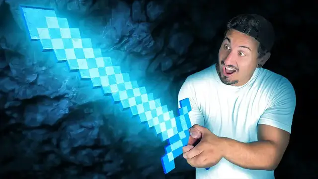 'Video thumbnail for Jake Carlini: crafting a real-life minecraft sword: from wood to metal!'
