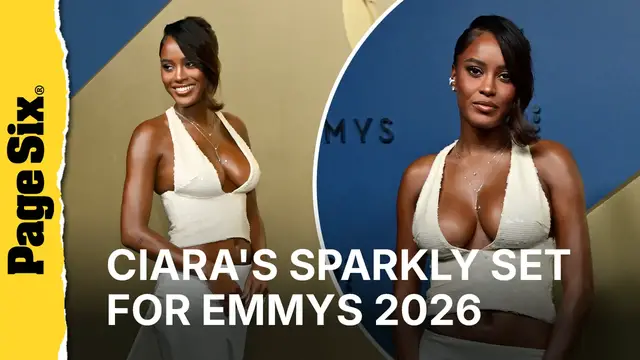 Video thumbnail for Ciara Miller hit the red carpet in a sparkly set after wearing Whitney Houston's gown