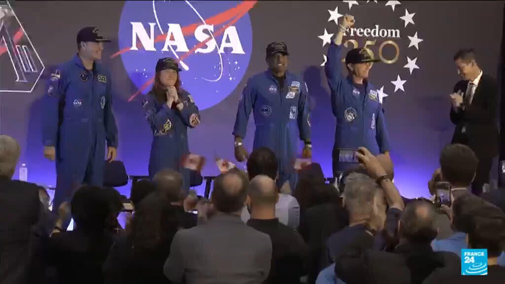 Video thumbnail for Artemis II crew reflects on lunar trip