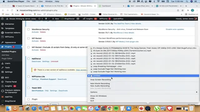 'Video thumbnail for What Plugins I Have Active - No Caching Plugins'