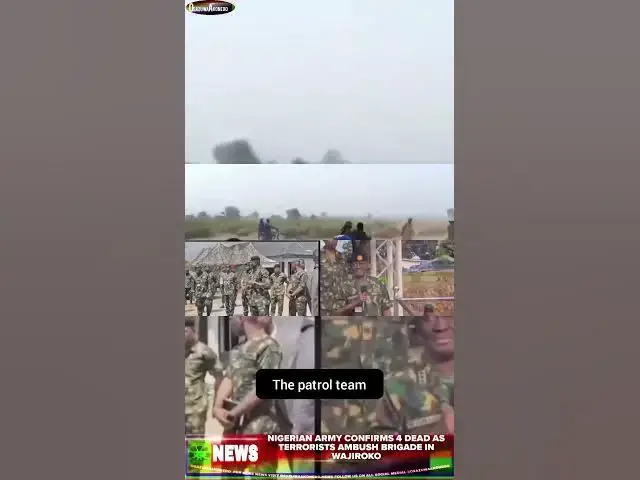 Video thumbnail for Nigerian Army Confirms 4 Dead As Terrorists Ambush Brigade In Wajiroko