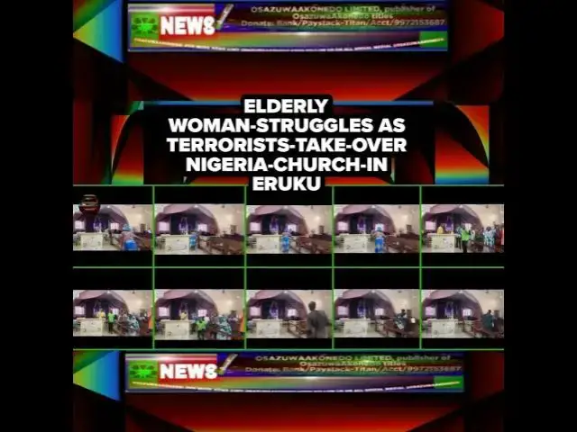 Video thumbnail for Elderly Woman-Struggles As Terrorists-Take-Over Nigeria-Church-In Eruku