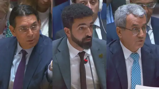 Video thumbnail for Israel and Turkiye clash at UN Security Council over military presence in Syria